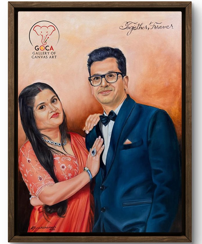 Couple - 18X24 Inch - Oil on Canvas