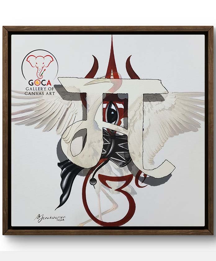 Madhyamam - 16X16 Inch - Acrylics on Canvas