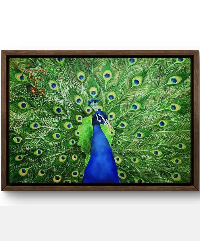 Peacock 84X108 Inch - Acrylics on Canvas