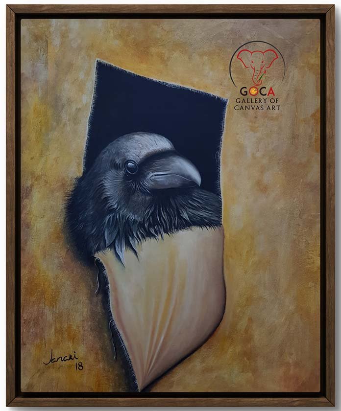 Emergence of the Raven - 24X30 Inch - Oil on Canvas