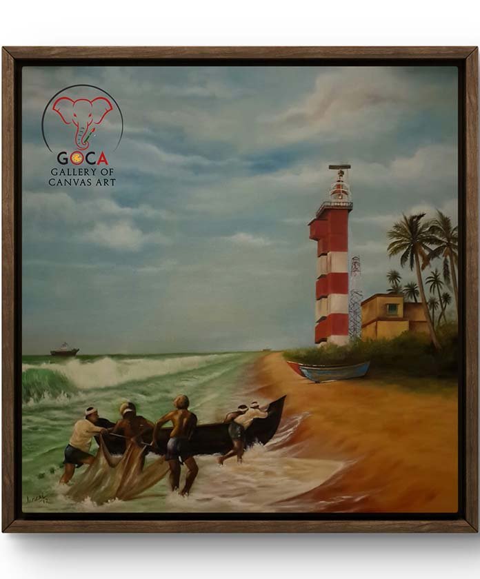 Guiding Light - 48X48 Inch - Oil on Canvas