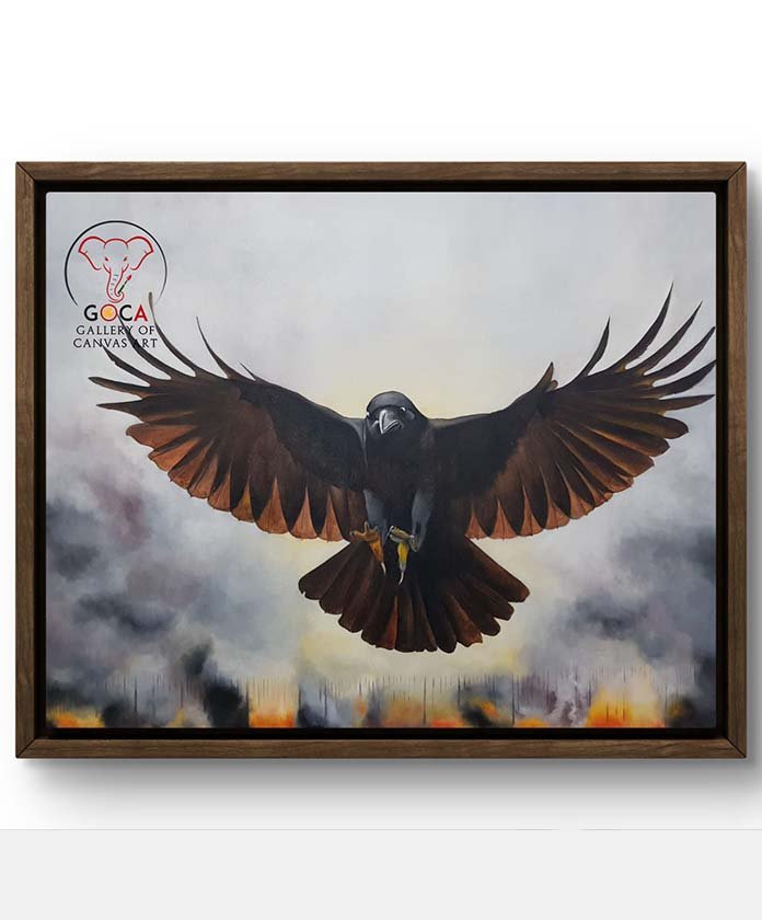 Burnt Feathers - 24X30 Inch - Oil on Canvas