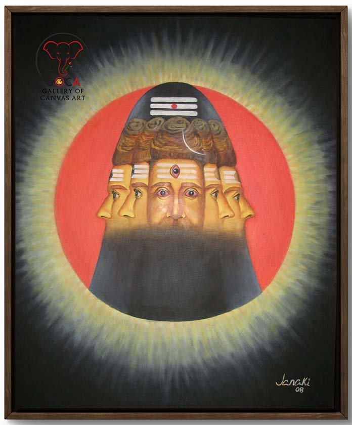 Origin of Raga - 36X48 Inch - Oil on Canvas