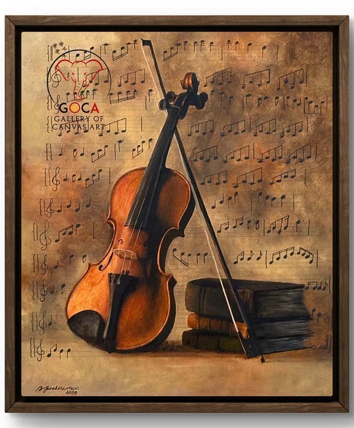 violin-18X20 Inch - Acrylics on Canvas
