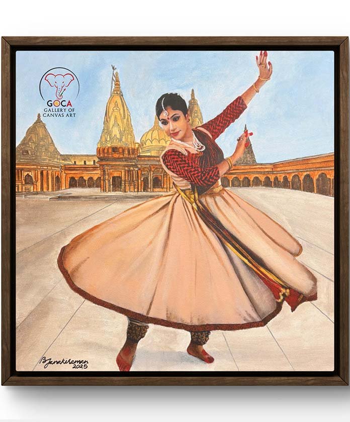 Kathak - 16X16 Inch - Acrylics on Canvas
