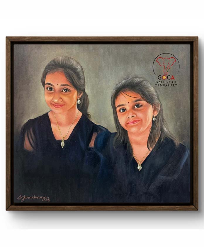 Sisters 18X20 Inch - Oil on Canvas
