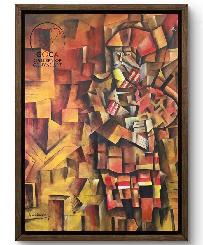 The Piper's Rhythm - 48X60 Inch - Oil on Canvas
