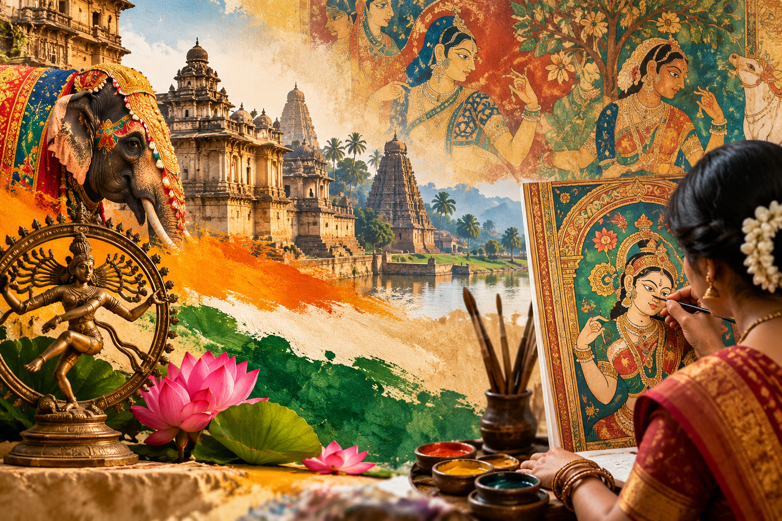 The Colours of India: Traditional Indian Art and Cultural Heritage